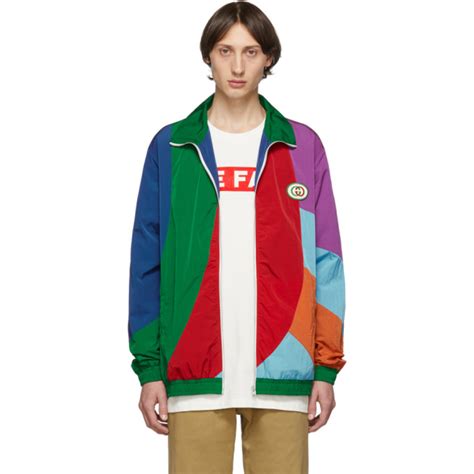 gucci embroidered windbreaker|Gucci windbreaker multicolor.